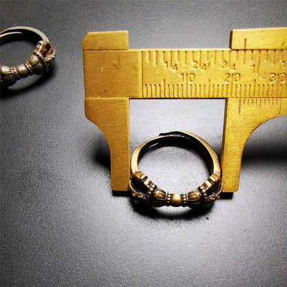 Vajra Ring,Buddhist Protection Jewelry 2.16" - Tibetan Buddhist vajra, view 9