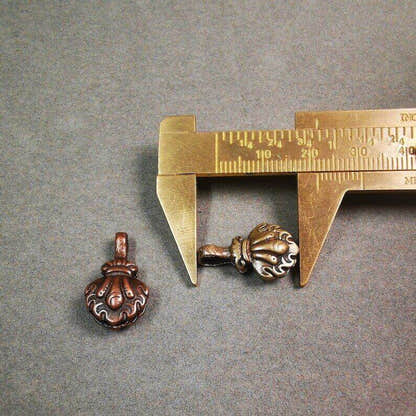 Mala Counter Clip,Mani Jewel Bum Counter Clip for Prayer Beads - Tibetan Buddhist mala beads, size reference
