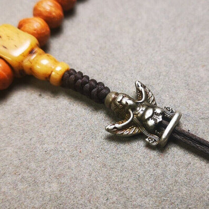 Amulet,Garuda Pendant,Prayer Bead,0.7" × 0.6"