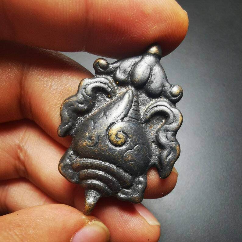 Shankha,Divine Conch Badge,Tibetan Buddhist Amulet Pendant - Tibetan Buddhist amulet, view 5