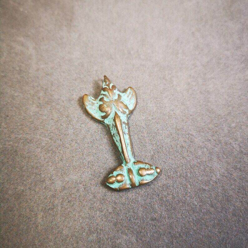 Buddhist Amulet Garuda,Garula,Golden-winged Bird Pendant - Tibetan Buddhist amulet, view 5