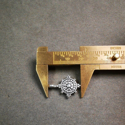 Tibetan Mala Counter Clip,Prayer Wheel Shape Bum Counter Clip for Prayer Beads