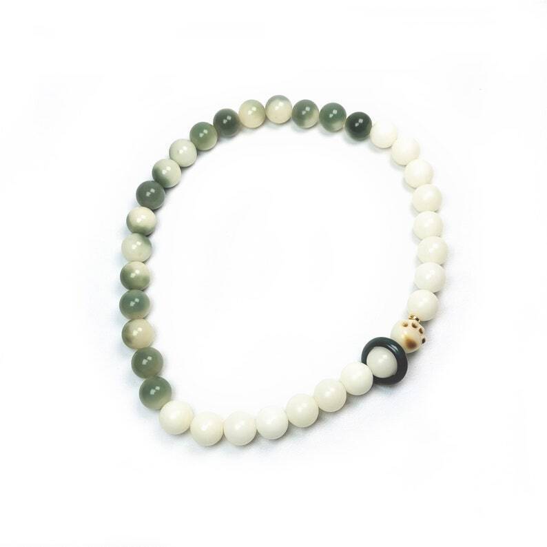 Wrist Mala, Bracelet Prayer Bead 16" Length