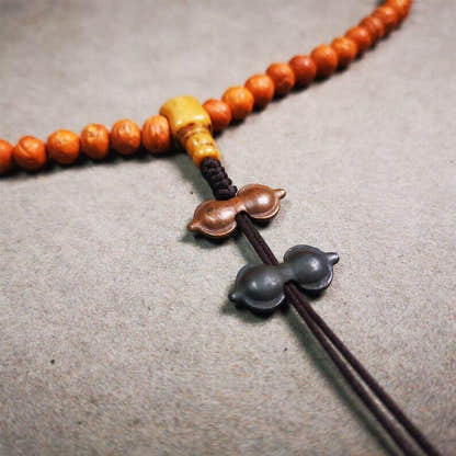 Amulet,Vajra Pendant for Mala,Bag Hanging,Prayer Bead,0.87" - Tibetan Buddhist mala beads, front view