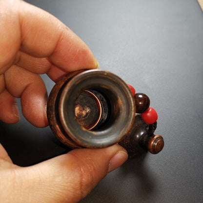 Gandhanra Vintage Tibetan Mini Copper Jar with Lid