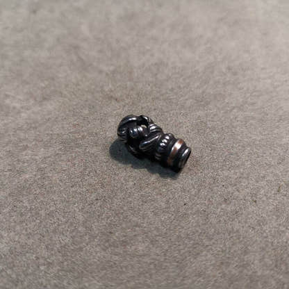 Lucky Knot T-drilled 3-Hole Bead for Prayer Bead,0.8" - Tibetan Buddhist art, view 7
