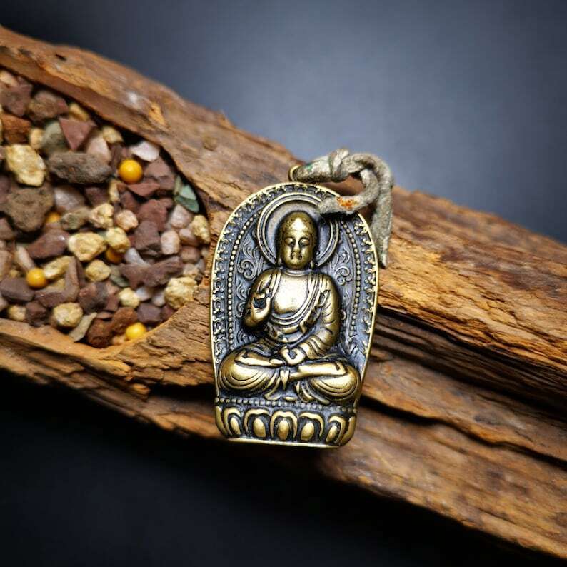 Amulet,Shakyamuni Pendant,1.57"×1.02"