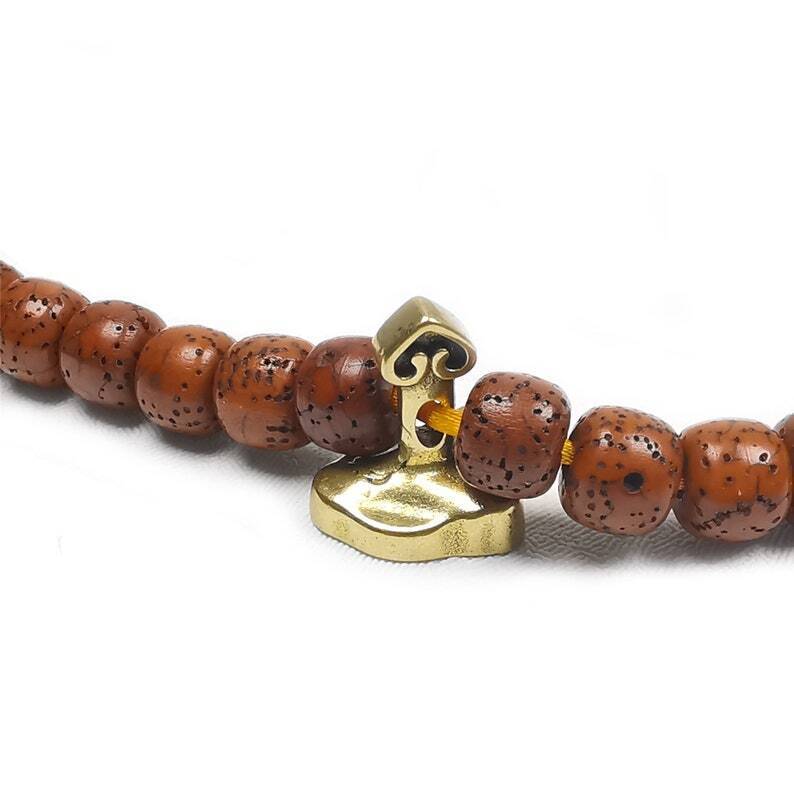 Tibetan Mala Prayer Beads Pendant,Mini Vajrasattva Tsa Tsa Mold Pendant