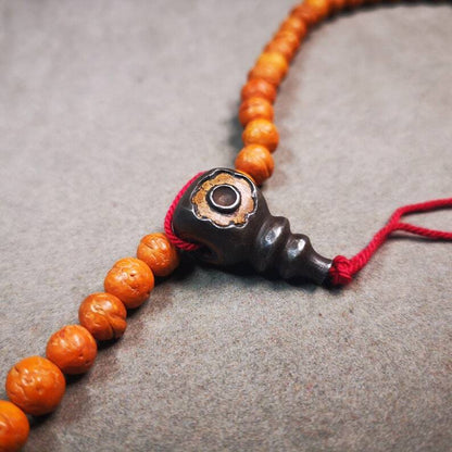 Mala Guru Bead, T-drilled 3-Hole Connector Bead