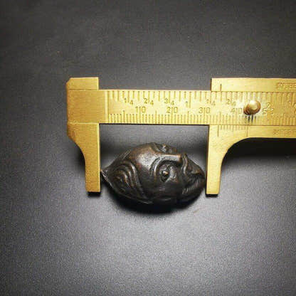 Buddhist Amulet,Shri Devi Amulet,Drashi Lhamo Pendant - Tibetan Buddhist amulet, size reference
