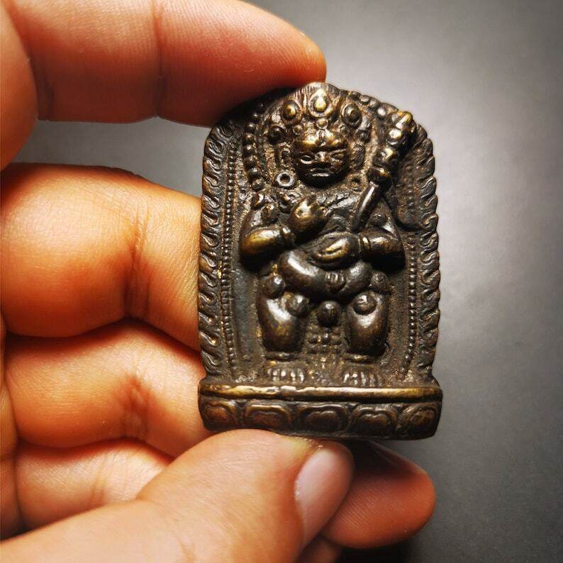 Buddhist Statue,Original Mahakala,Made of Thokcha - Tibetan Buddhist statue, view 8