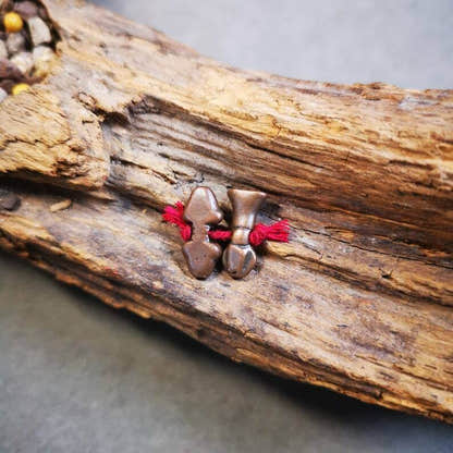 Amulet Pendant,Mini Vajra and Dorje Bell, Mala Accessories - Tibetan Buddhist mala beads, detailed view