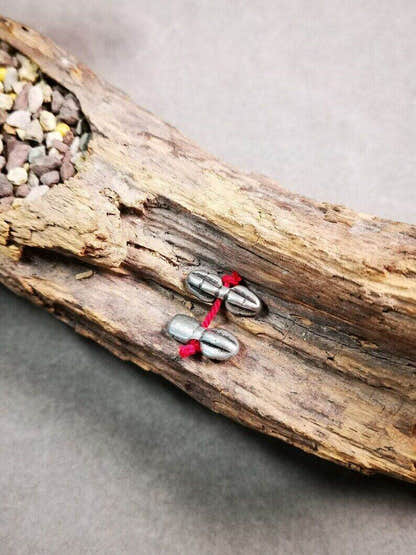 Amulet Pendant,Mini Vajra and Dorje Bell, Mala Accessories - Tibetan Buddhist mala beads, detailed view