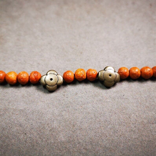 Amulet ,Gesong Flower Marker Spacer Bead for Prayer Bead,Mala