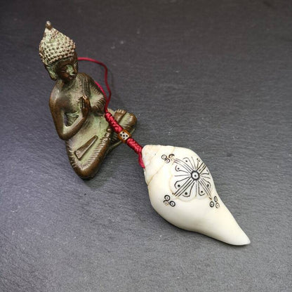 White Conch Shankha 3.15"×1.54"