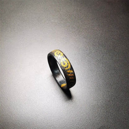 Handcrafted Tibetan Ring 2.71" - Tibetan Buddhist art, view 8