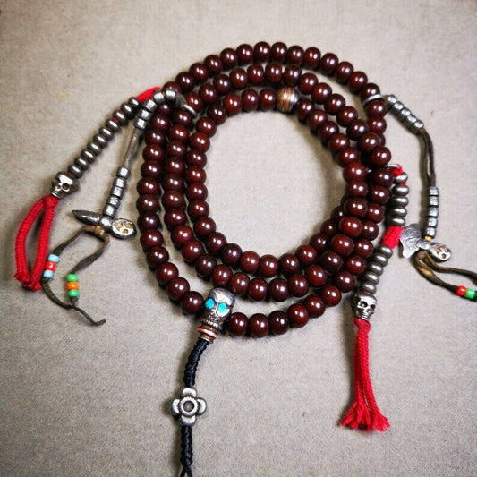 108 10 mm Bodhi-Wurzel-Mala, 89,4 cm