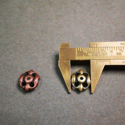 Tibetan Amulet,Vajra Pendant for Mala - Tibetan Buddhist mala beads, size reference