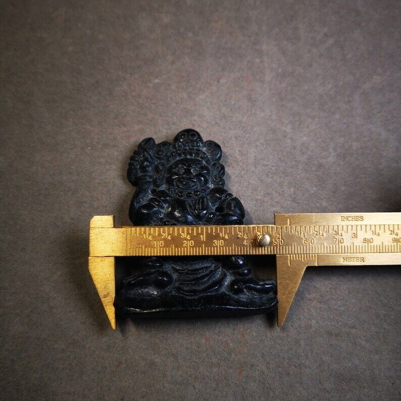 Gandhanra Tibetan Buddhism Statue,Vajrapani Statue,Made of  Obsidian