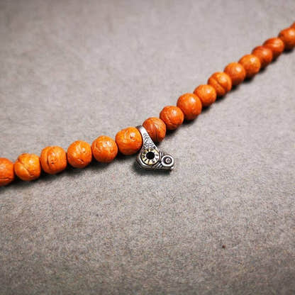 Mala Counter Clip 0.51" - Tibetan Buddhist mala beads, detailed view