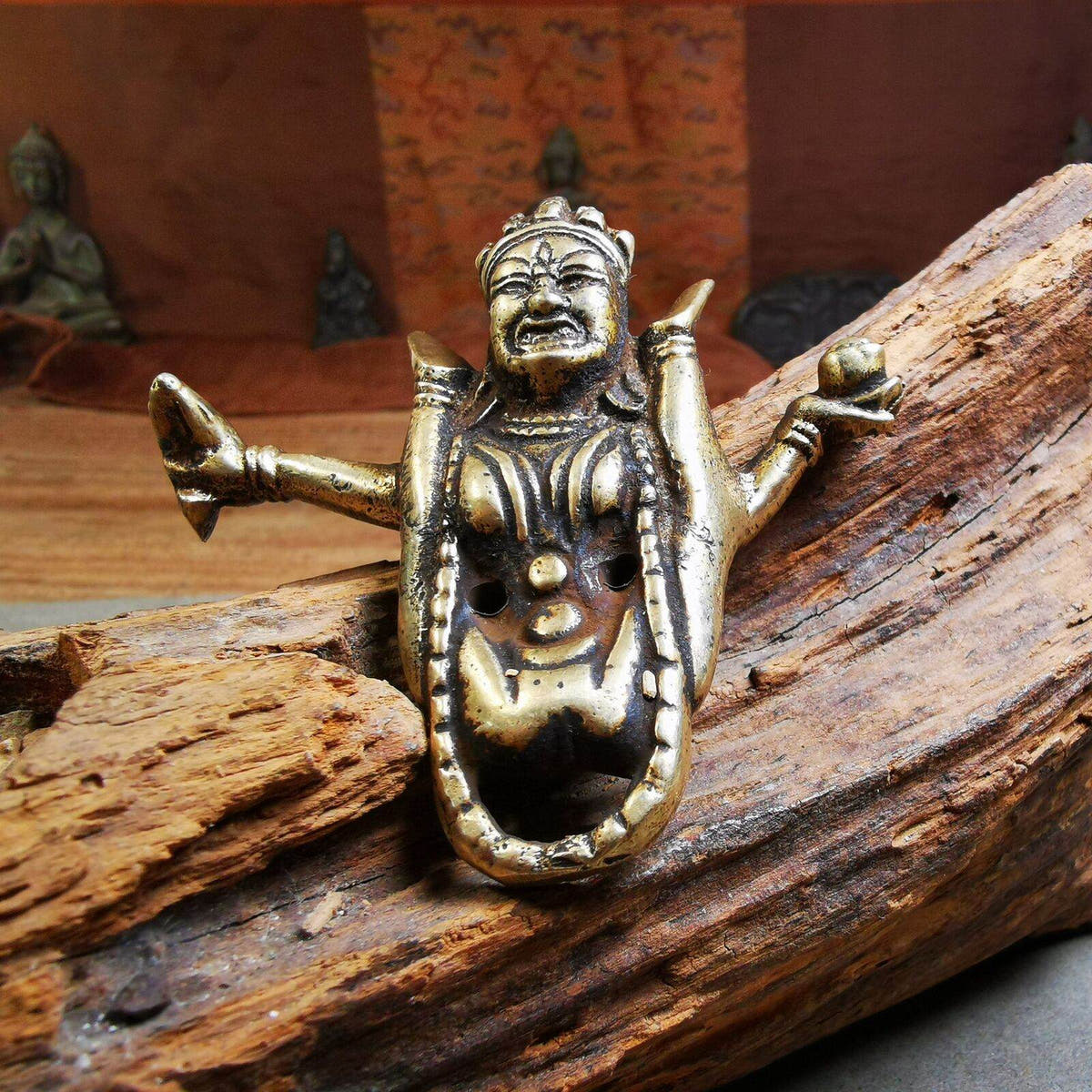 Buddha Statue,Sukhasiddhi Dakini - Tibetan Buddhist statue, close-up detail