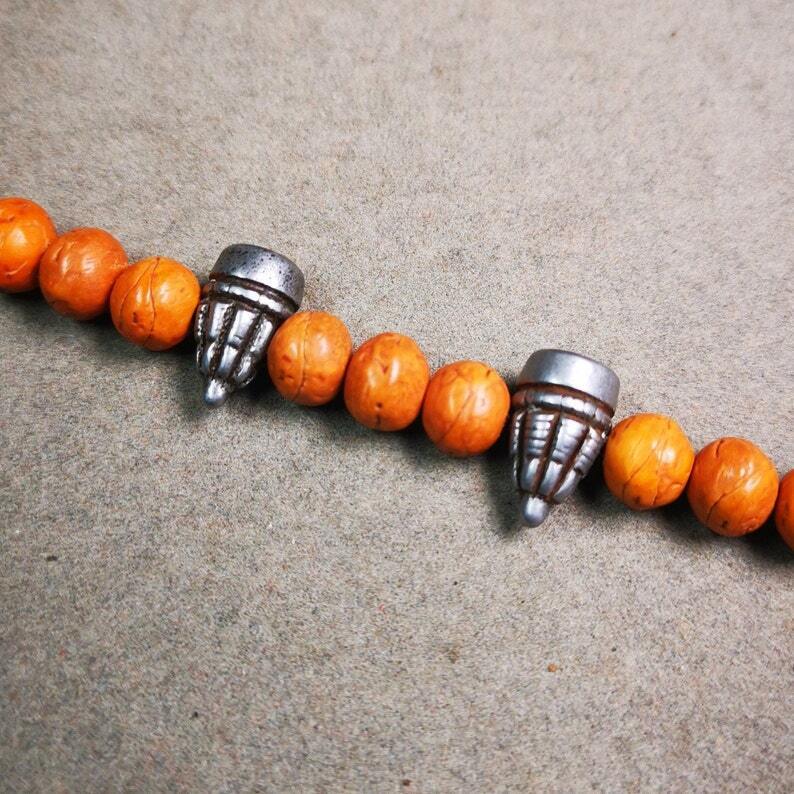 Amulet,Stupa Bead Pendant for Mala,Bag Hanging,Prayer Bead,0.6" - Tibetan Buddhist mala beads, view 6