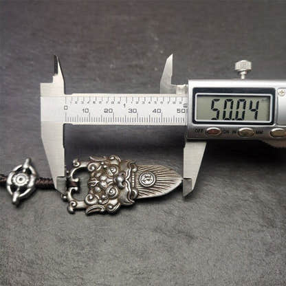 Amulet,Kirtimukha Pendant,Bhoma,Banaspati,1.97" - Tibetan Buddhist amulet, view 8