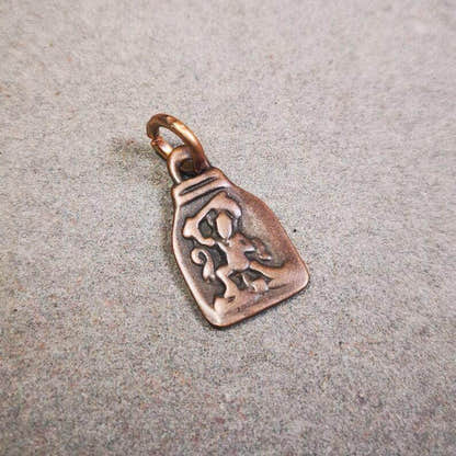 Mala Pendant,Vajrapani Amulet for Prayer Beads - Tibetan Buddhist mala beads, view 4