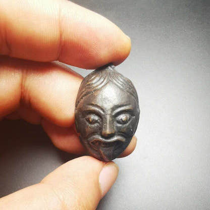 Buddhist Amulet,Shri Devi Amulet,Drashi Lhamo Pendant - Tibetan Buddhist amulet, view 6