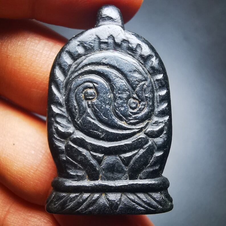 Gandhanra Antique Tibetan Amulet,Masters of Sitavana Skull,Citipati  Pendant