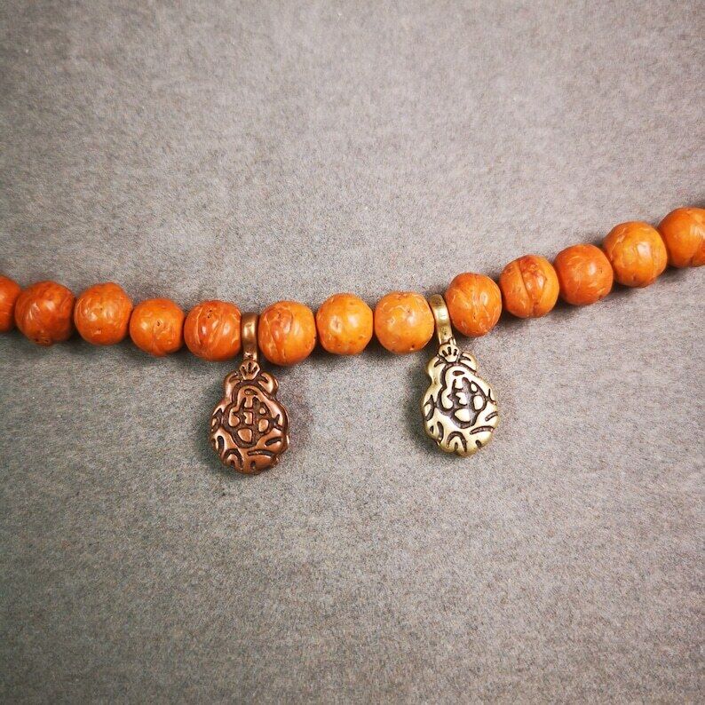 Buddhist Mala Counter Clip,Mani Jewel Bum Counter Clip for Prayer Beads