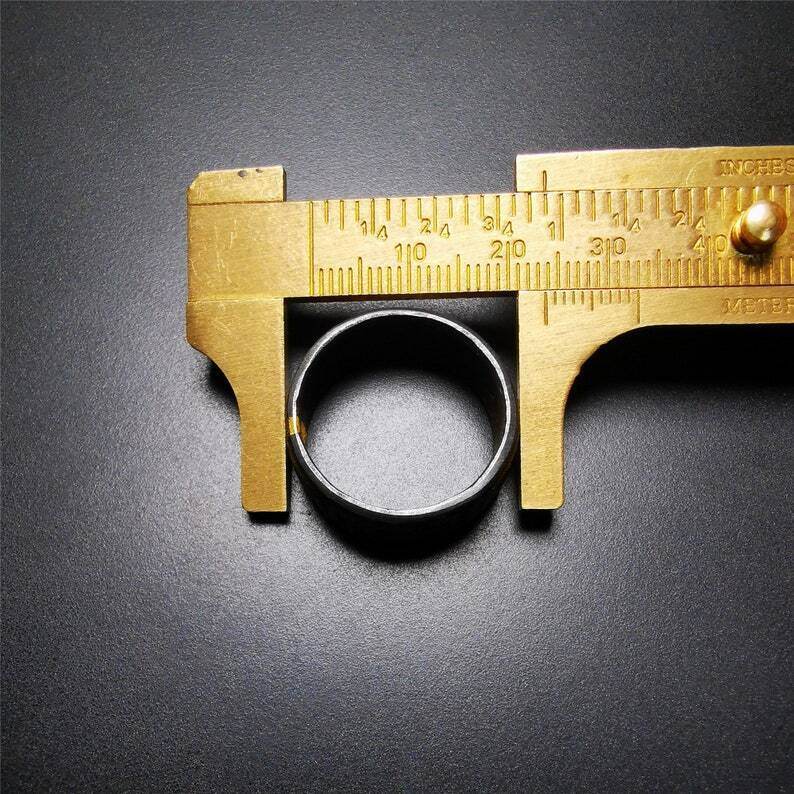 Gandhanra Unique Handmade Tibetan Ring,Made of Gold Filled and Silver Filled - Tibetan Buddhist art, size reference