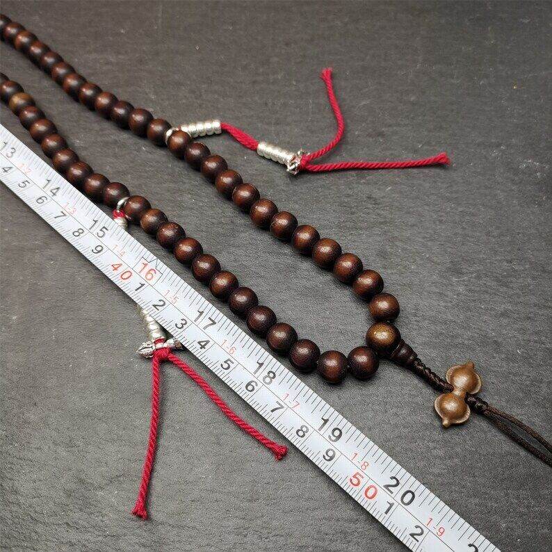 Prayer Beads,9.6mm Bodhi Root Bead Mala - Tibetan Buddhist mala beads, view 5