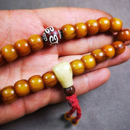 Wrist Mala Bracelet,11mm - Tibetan Buddhist mala beads, view 6