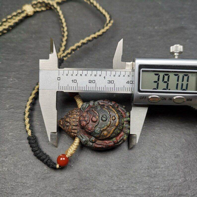 Old Tibetan Tsa Tsa Amulet, Scorpion Guru of Padmasambhava,Scorpion Terma Amulet - Tibetan tsa tsa mold, view 9