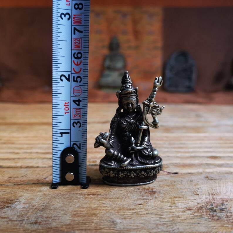 Gandhanra Antique Tibetan Buddha Statue,Padmasambhava,Guru Rinpoche - Tibetan Buddhist statue, view 9