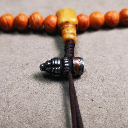 Amulet,Stupa Bead Pendant for Mala,Bag Hanging,Prayer Bead,0.6" - Tibetan Buddhist mala beads, view 5