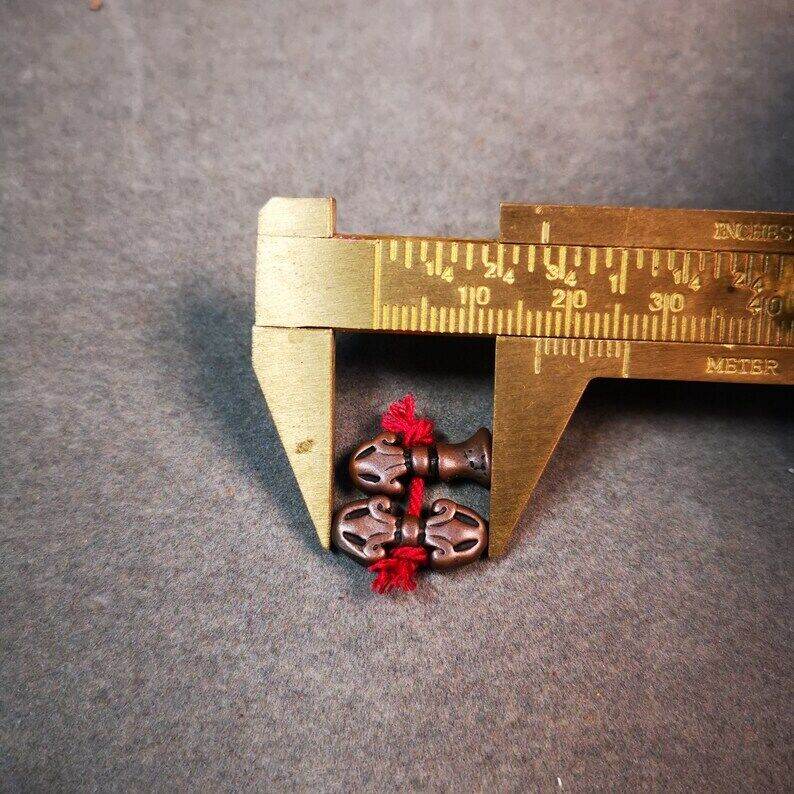 Amulet Pendant,Mini Vajra and Dorje Bell, Mala Accessories - Tibetan Buddhist mala beads, view 7