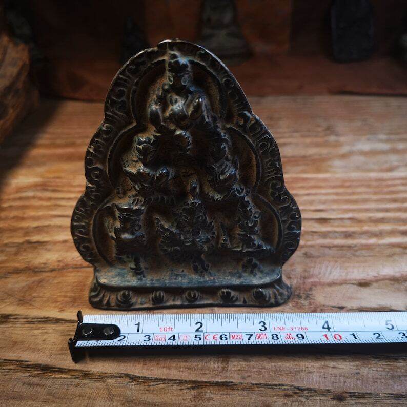 Tibetan Statue 6 Buddhas of Wealth,5 Jambhala and Vasudhara - Tibetan Buddhist statue, view 7