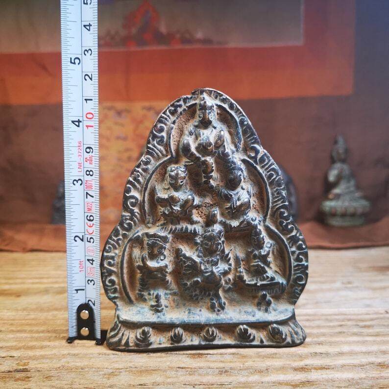 Tibetan Statue 6 Buddhas of Wealth,5 Jambhala and Vasudhara - Tibetan Buddhist statue, view 6