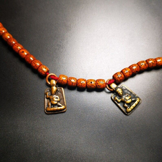 Mala Amulet Pendant,Vajrapani Mantra Dot Prayer Beads Accessories