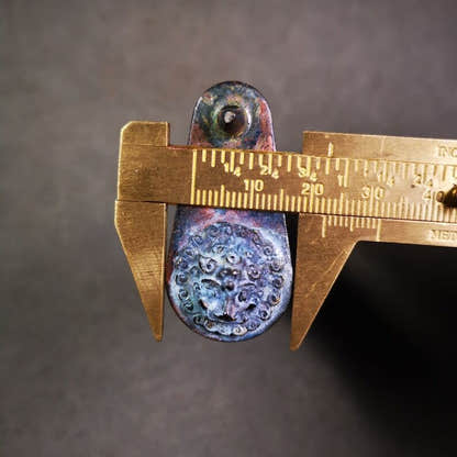 Combination Padlock, Old Door Lock, 3.74" - Tibetan Buddhist art, size reference