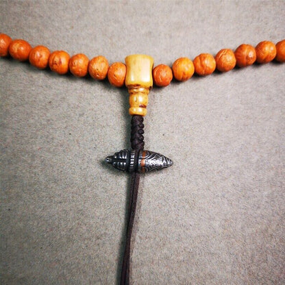 Amulet,Stupa Bead Pendant for Mala,Bag Hanging,Prayer Bead,0.9" × 0.3"