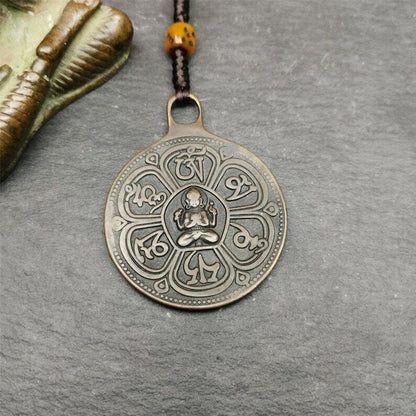 Buddhist Amulet Badge,Chenrezig 2.13"×1.65"