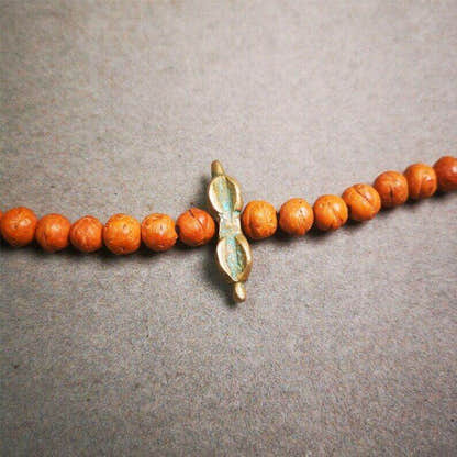 Amulet,Vajra Pendant for Mala,Bag Hanging,Prayer Bead Accessories - Tibetan Buddhist mala beads, detailed view