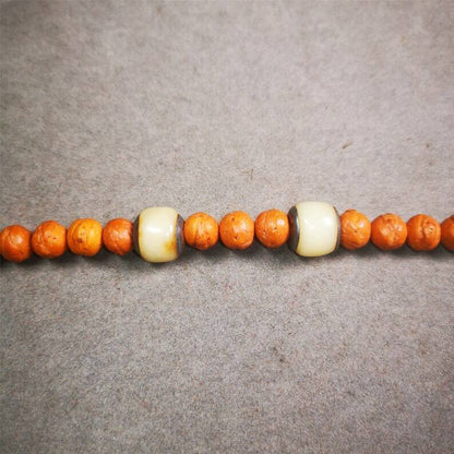 Mala Spacer Bead,Yak Bone Marker Beads for Prayer Beads Necklace