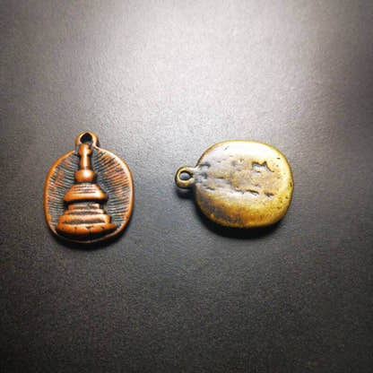Mala Amulet,Stupa Pendant - Tibetan Buddhist mala beads, view 6