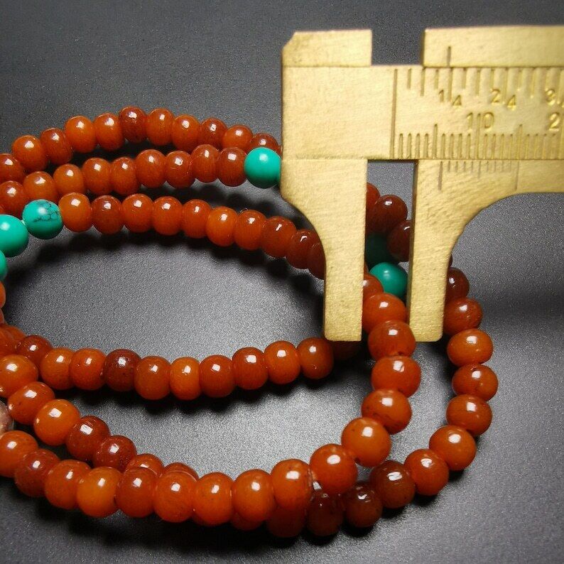 Yak Bone 108 Mala,6mm Prayer Beads