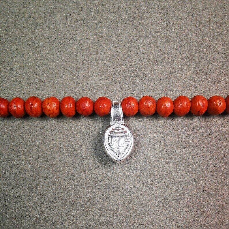 Mala Counter Clip,Shankha Conch Shape Bum Counter Clip for Prayer Beads