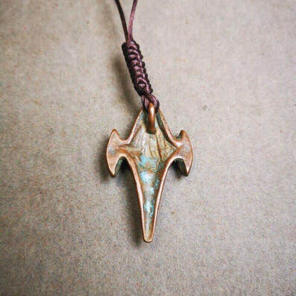 Vintage Shankha Divine Conch Badge,Tibetan Buddhist Protective Amulet Pendant - Tibetan Buddhist amulet, view 6